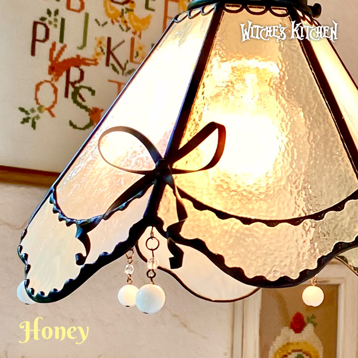 ステンドグラス ペンダントランプ 『ハニー/Honey』												