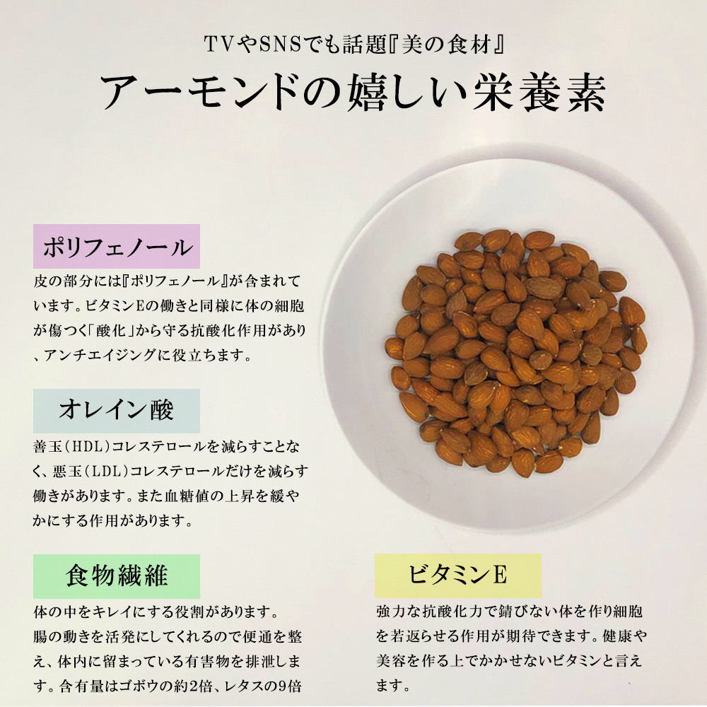 素焼きアーモンド・カシューナッツ・クルミ3種セット 計2.5kg(450g×4袋 350g×2袋)